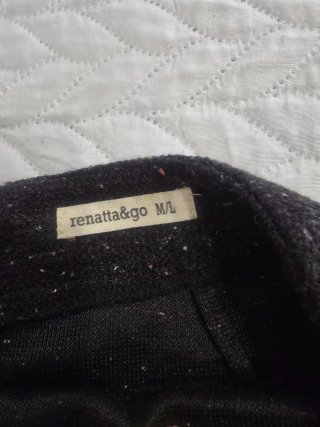 Falda Renatta&go negra multicolor