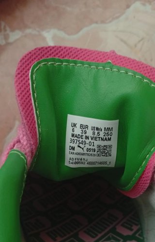 Zapatillas Puma Palermo Rosa y Verde