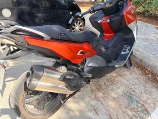 BMW C650 Sport Maxi Scooter Naranja/Plata
