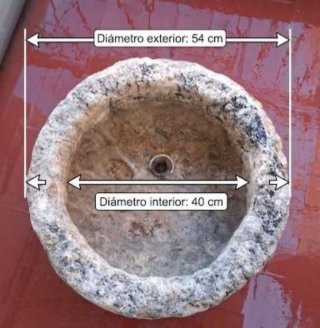Lavabo piedra natural tallado a mano