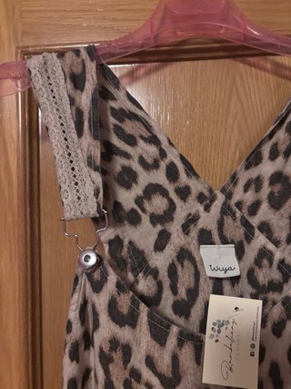 Vestido peto estampado leopardo