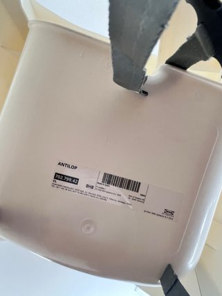 Trona IKEA bebé blanca