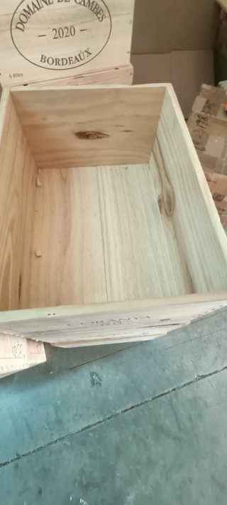 3 cajas de madera expositor discos de vinilo