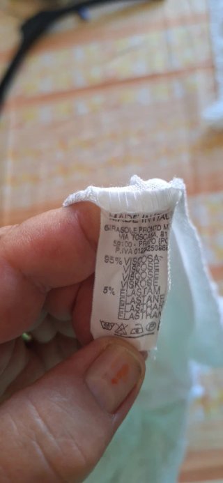 Pantaloni mare bianchi in viscosa