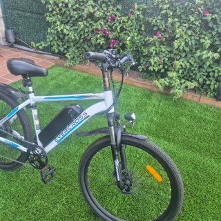 Bicicleta Eléctrica Evercross Blanca