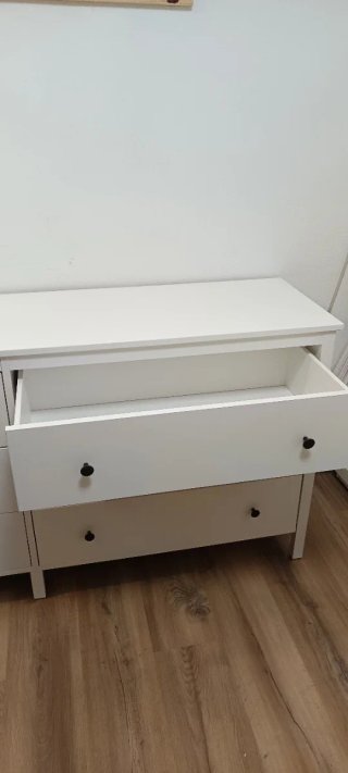 Cómoda Ikea Kilberget 6 cajones blanca