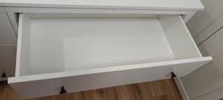 Cómoda Ikea Kilberget 6 cajones blanca