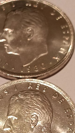 2 Monedas 100 y 50 Pesetas España 1982