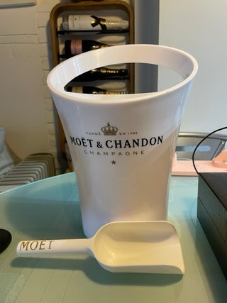Juego cubitera Moët & Chandon 2 copas pala