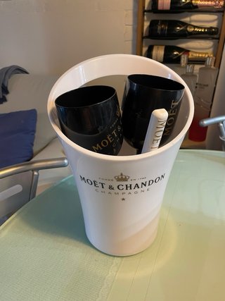 Juego cubitera Moët & Chandon 2 copas pala