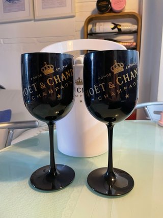 Juego cubitera Moët & Chandon 2 copas pala