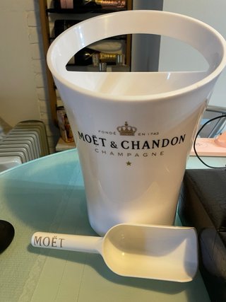 Juego cubitera Moët & Chandon 2 copas pala