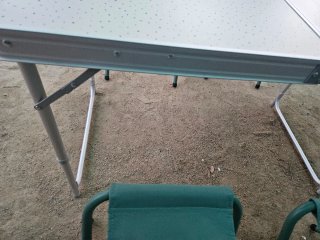 Mesa de camping plegable