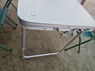 Mesa de camping plegable