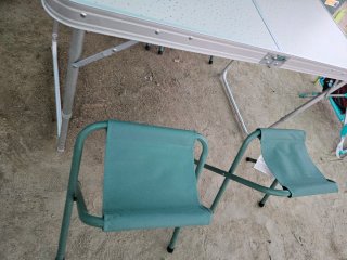 Mesa de camping plegable