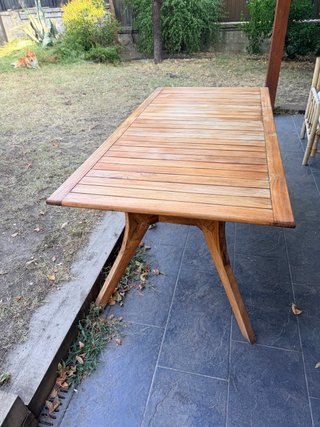 Mesa de jardín madera SKLUM 180x90