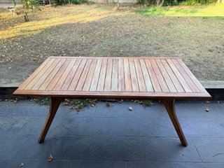 Mesa de jardín madera SKLUM 180x90