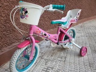 Bicicleta Minnie Mouse Rosa Infantil