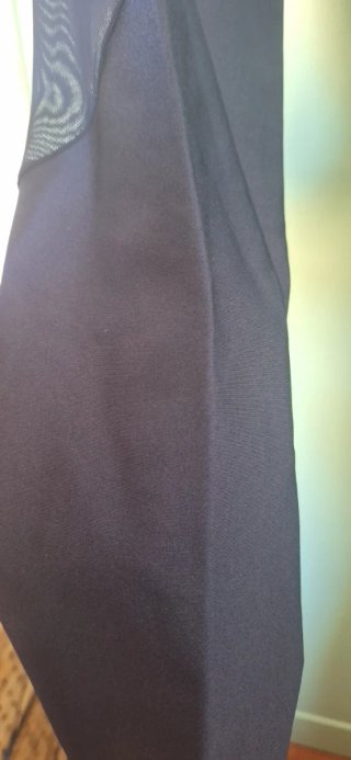 Pantaloni danza blu con inserti in mesh