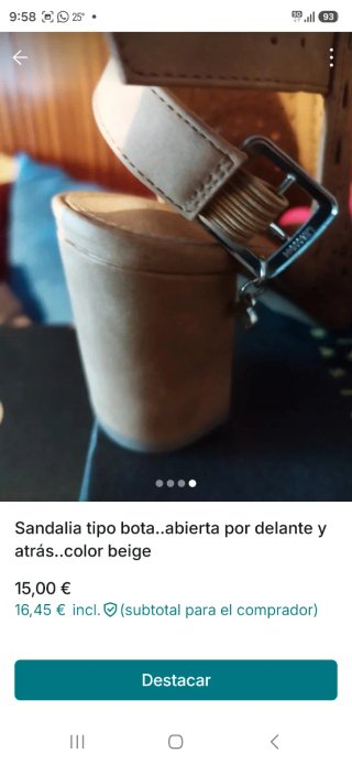 Botín verano Xtia piel troquelada T.37