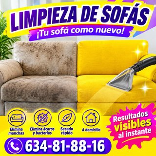 Limpieza y desinfeccion de sofa
