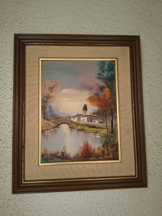Cuadro Pintura Acrílica Paisaje