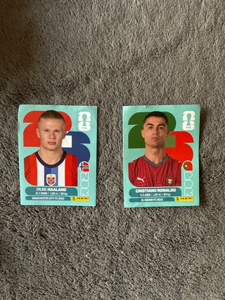 Cromos Mundial 2026 Haaland y Ronaldo