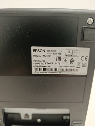 Impresora Tickets Epson TM-T20III M267D Negra