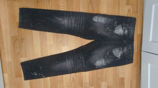 Vaqueros JD negros rotos talla M