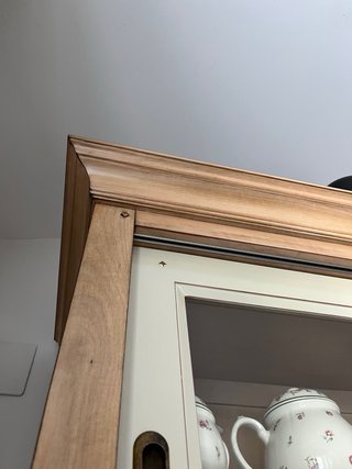 Mueble de roble macizo con puertas correderas