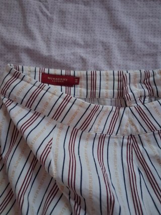 Pantalón Burberry Mujer Talla 44 Rayas