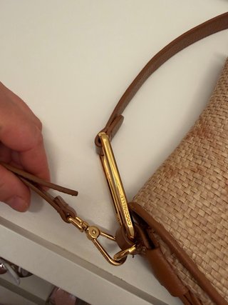 Borsa Coccinella paglia e cuoio