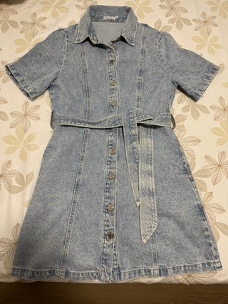 Vestido vaquero manga corta