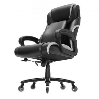 Silla de Oficina Ejecutiva de Alta Resistencia con Soporte Lumbar Ajustable de Última Generación para Largas Horas, Silla de Oficina Grande y Alta de 400 lbs, Base de Metal Fuerte y Ancha con Rued...
