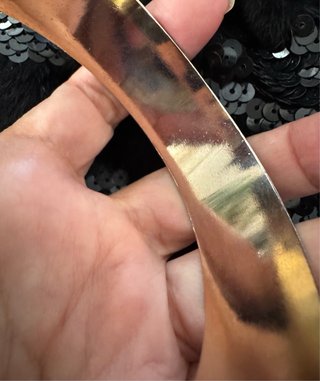 Brazalete Vintage Latón Grabado Años 70/80