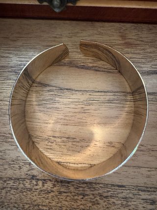 Brazalete Vintage Latón Grabado Años 70/80