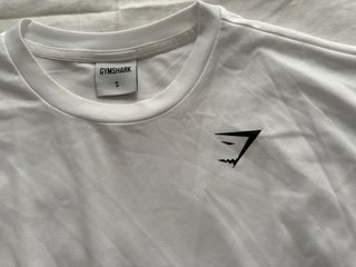 Camiseta Gymshark Talla S Blanca
