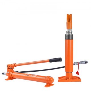 Kit Porta Poder de 20 Toneladas, Gato Hidráulico Portátil con Manguera de Aceite de 4.6 pies/1.4 m, Herramienta de Reparación de Chasis de Automóviles con Estuche de Almacenamiento para Automotriz...