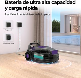 Robot Limpiafondos Piscina Doble Motor hasta 100m²