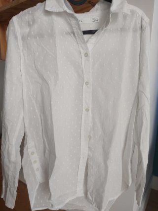 Blusa Stradivarius Blanca Talla S