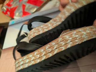 Sandalias plata Popa 36