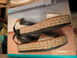 Sandalias plata Popa 36