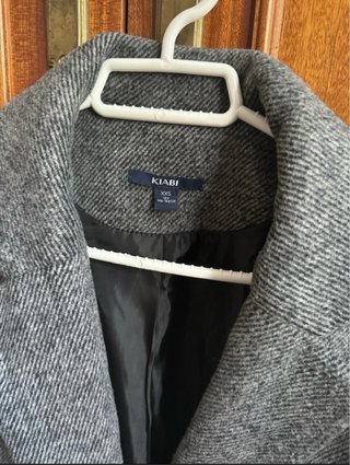 Chaquetón gris de paño