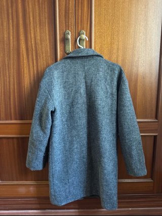 Chaquetón gris de paño