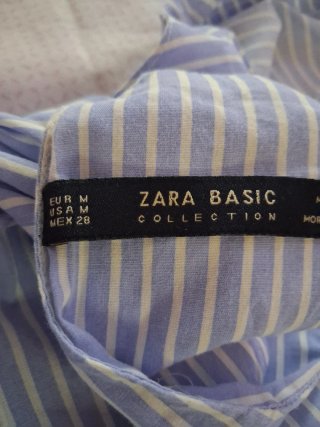 Vestido Zara Rayas Talla M