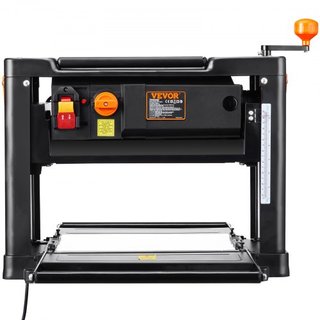 Planificadora de Espesor, Doble Velocidad, Mesa de Trabajo de 33 cm de Ancho, Planificadora de Banco de Tres Cuchillas, Motor Potente de 15 Amperios 2000W, Mesa de Alimentación Extendida de 30.5 c...
