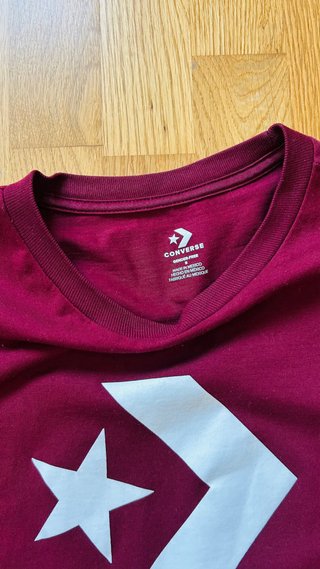 Camiseta Converse Morada Logo Estrella