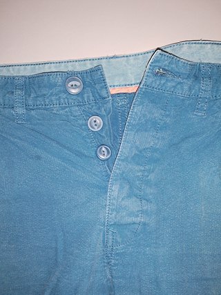 Bermudas verde azulados