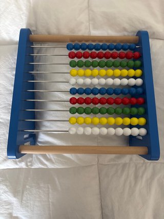 Ábaco de madera educativo