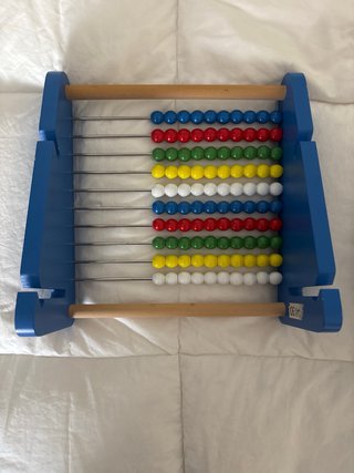 Ábaco de madera educativo